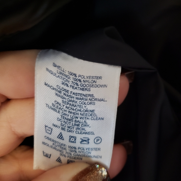 NEW LANDS END quilted 70% Goosedown feather vest. Super warm & comfortable - Picture 3 of 4